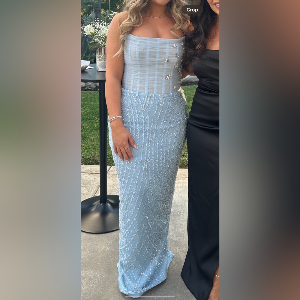 Blue long dress